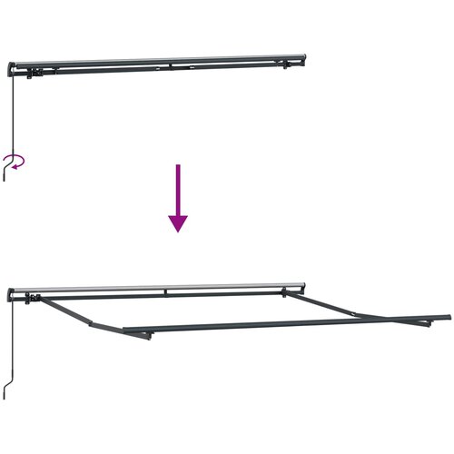  Povlačivi tende Svijetlo siva i bijela. 450 &amp;times; 350 cm Slike