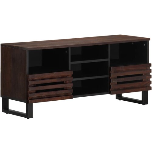 vidaXL TV omarica rjava 100x34x46 cm trden mangov les Cene