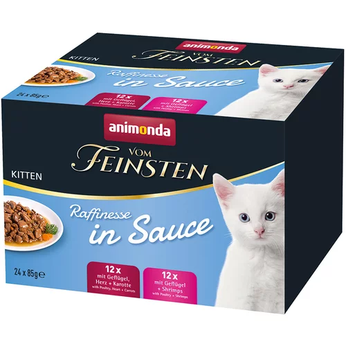 Animonda Mešano pakiranje vom Feinsten Adult Raffinesse v omaki za mačje mladiče - 48 x 85 g