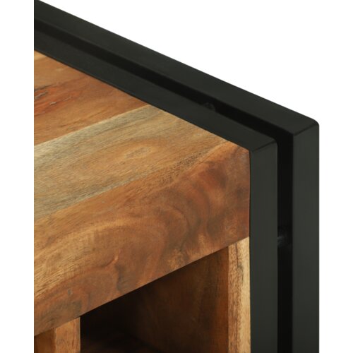 vidaXL stalak za vino 34.5x35x39 cm čvrsto bagremovo drvo Cijene