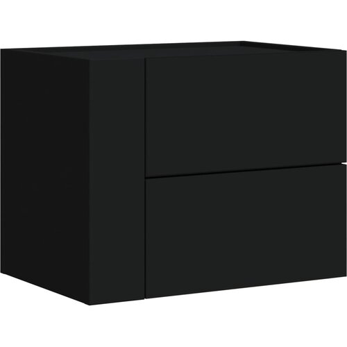  Zidni noćni ormarići 2 kom crni 45 x 30 x 35 cm Slike