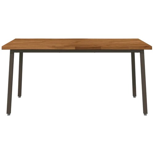  Stol za blagovanje s prirodnim rubom 160 x 90 x 75 cm Prirodna - Prirodno kava 160 x 90 x 75 cm Živi rub Slike