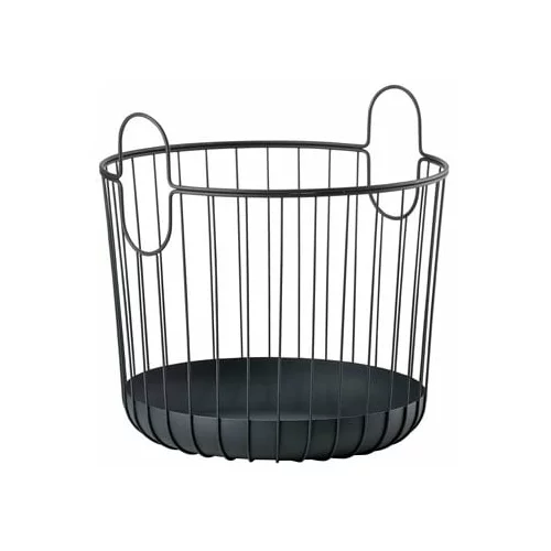 Zone črna kovinska košara za shranjevanje Inu, ø 40,6 cm