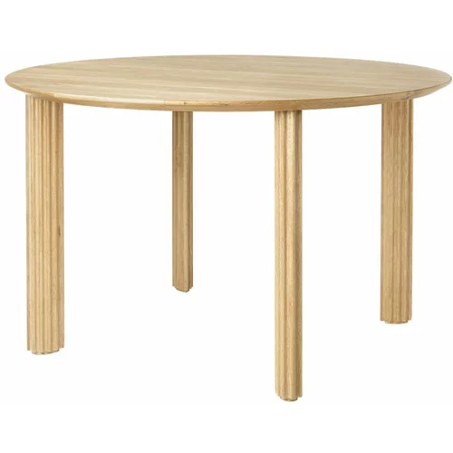 UMAGE Okrogla jedilna miza iz masivnega hrasta ø 120 cm Comfort Circle –