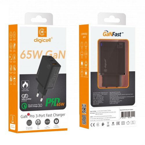  Digicell 65W GaN Power Adapter Cene