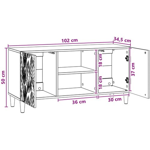  ormar 102 x 34,5 x 50 cm Siva Sonoma Konstruirano drvo Slike