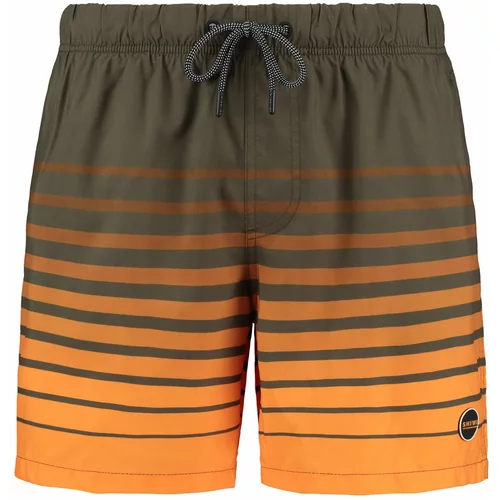 Shiwi Kratke kopalne hlače kaki / oranžna