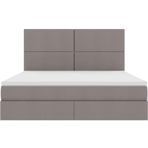  Krevet s od storage Sivo-smeđa 180 x 200 cm Lažna koža Slike