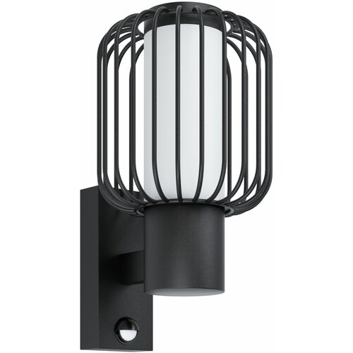 Eglo Rravello spoljna zidna lampa/1, e27, 28w, ip44, senzor, pocinčani čelik/plastika/crno Slike