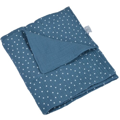 Bébé Douceur Plava deka za bebe od muslina 75x75 cm – Cijene