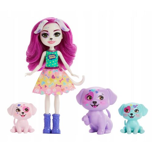Enchantimals Mattel : Glavna ulica City Tails - Družina dalmatincev Dessa (HKN14), (21382424) Cene