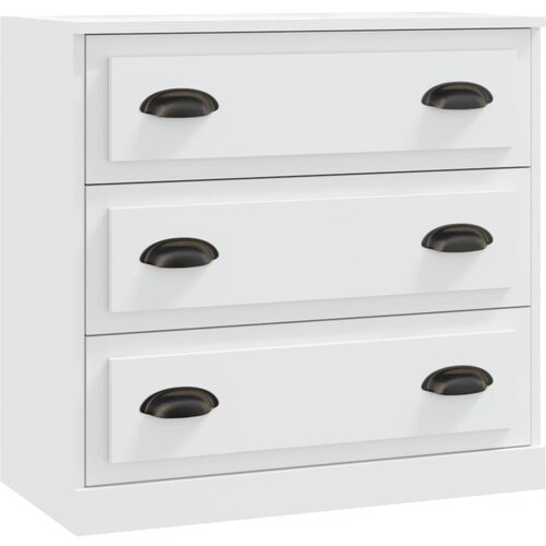 Maison Chic Komoda - Predalnik bela 70x35,5x67,5 cm inženirski les, (21716275) Slike