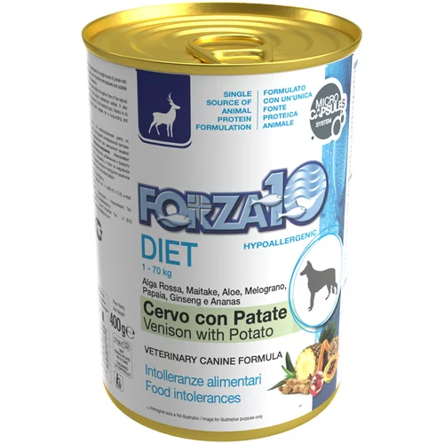 Forza10 Diet Dog Forza 10 Diet Low Grain 6 x 400 g - Divljač i krumpir