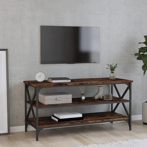 vidaXL TV ormarić boja dimljenog hrasta 100x40x50 cm konstruirano drvo Cijene