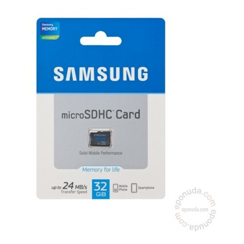 Samsung microSD SDHC 32GB, MB-MSBGB/EU, Class 6, 24MB/s memorijska kartica Slike