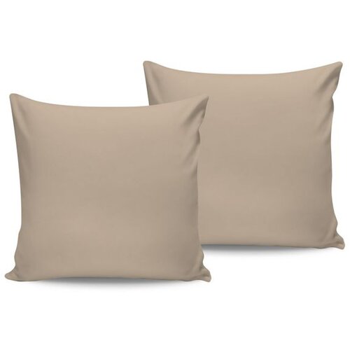  De Beige Beige Satin Pillowcase Set (2 Pieces) (DE) Cene