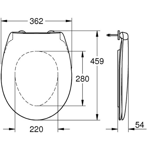 Grohe WC deska s počasnim zapiranjem Bau Ceramic (39493000) Slike
