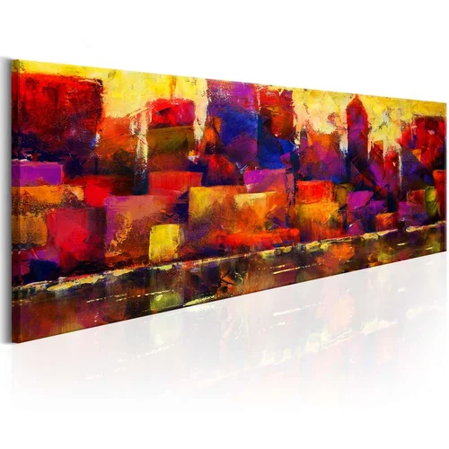  Slika - Colourful City Skyline 135x45