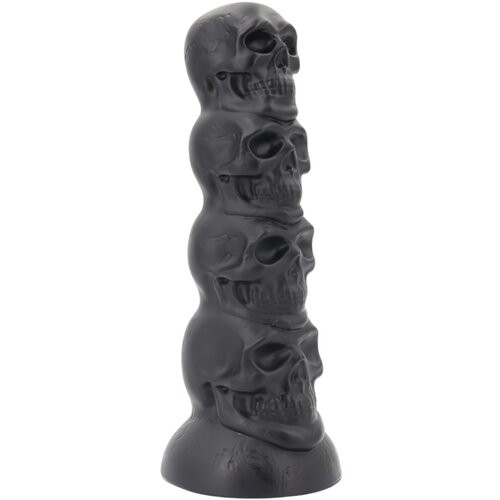  Toppedmonster - dildo z lobanjo - 22 cm (črn) Cene