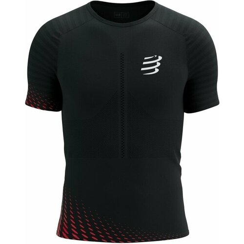 Compressport Racing SS Tshirt M Black/High Risk Red M Slike