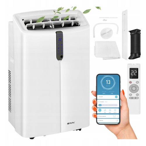  4v1 3.5kW prenosna klimatska naprava WIFI ogrevanje in razvlaževanje 12000BTU - 2612652 Cene