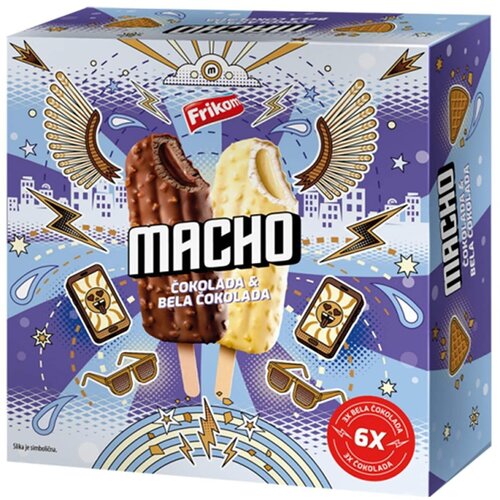 Frikom Sladoled MACHO mixbox čokolada i bela čokolada 450ml Cene
