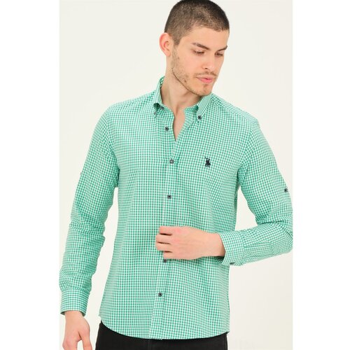 Dewberry G752 MEN&amp;#039;S SHIRT-GREEN Slike