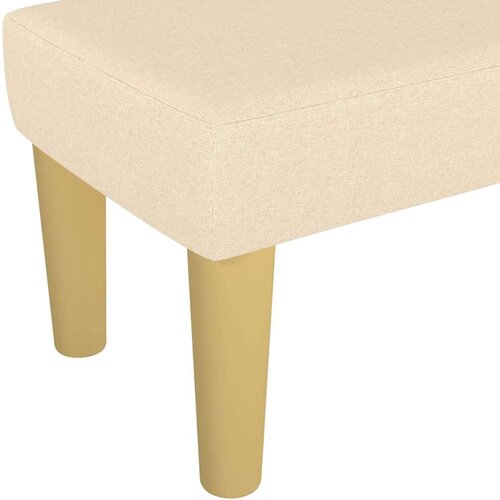  Klupa krem 100x30x30 cm od tkanine Slike