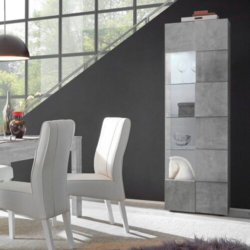 LC Mobili Moderna vitrina s 1 staklenim vratima, 187 cm - DAMA 201308-10 Slike