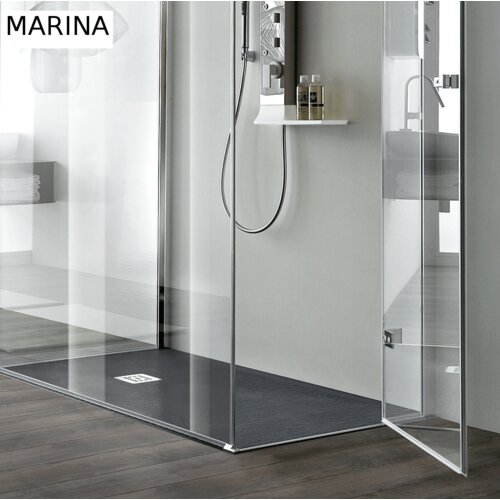 Marina pravokotna tu&amp;scaron; kad 100 x 70 x 3 cm - antracit Slike