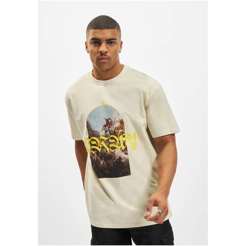 MT Upscale Men&amp;#039;s T-shirt Pray Painting Oversize - beige Slike