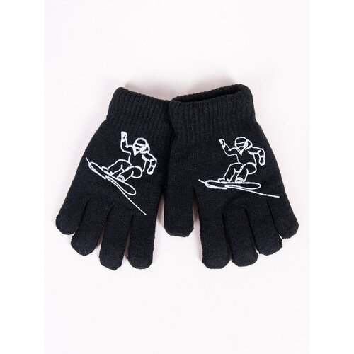 Yoclub Kids's Gloves RED-0200C-AA5A-001 Cene