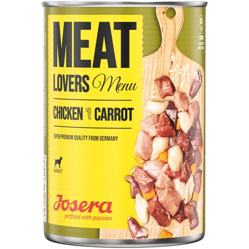 Josera Varčno pakiranje Meatlovers meni 12 x 800 g - Piščanec & korenje