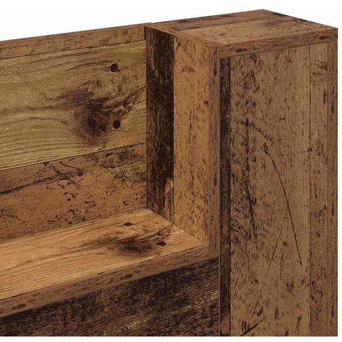  Glava kreveta s ormarićem Staro drvo 120 x 15 x 103.5 cm Slike
