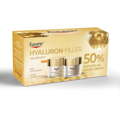 EUCERIN&amp;reg; BOX Hyaluron-Filler + Elasticity, dnevna i noćna krema 2x50ml Slike