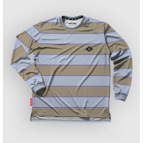 Loose Riders Baseline Long Sleeve Jersey blue tan Cene