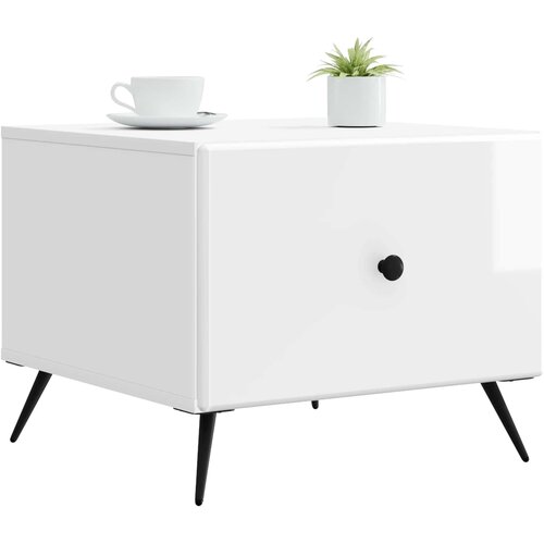  Kava Stol Bijela visokog sjaja 49 x 50 x 40 cm Slike