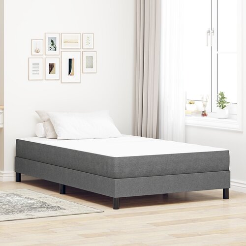 vidaXL Madrac s oprugama svijetlo sivi medium 120x200x20 cm tkanina Cijene