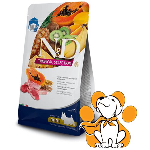 N&d Suva hrana za pse Tropical Selection Adult Mini Jagnjetina, spelta, ovas i tropsko voće 5kg Cene