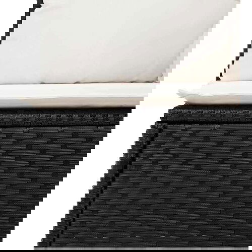 vidaXL 7-dijelni set vrtnih sofa od poliratana s jastucima crni Cijene