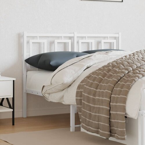  The Living Store Kovinsko vzglavje belo 120 cm - Vzglavje, (21441295) Slike
