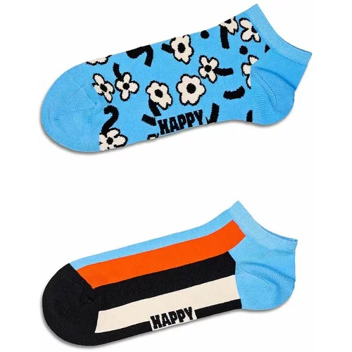 Happy Socks Nogavice Blue Low Socks 2-pack