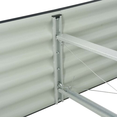 VidaXL Vrtna sadilica od pocinčanog čelika 320 x 80 x 44 cm siva Slike