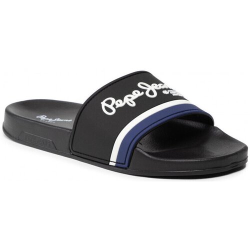 Pepe Jeans Natikači Slider Portobello Črna Slike