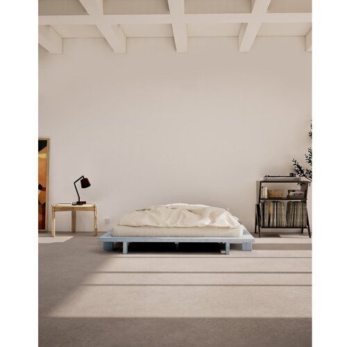 Karup Design Svijetlo plavi bračni krevet od masivnog bora s podnicom 180x200 cm Japan &amp;ndash; Slike