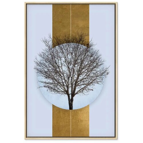  Slika - Circle of Nature (1-part) - Tree Branches in Round Composition 80x120 Slike