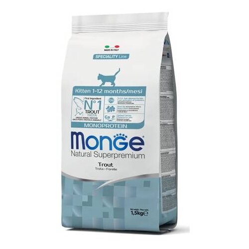Monge suva hrana za mačiće kitten monoprotein ćuretina 1.5kg Slike