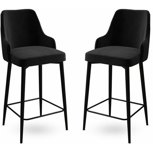 HANAH HOME enox - black black bar stool set (2 pieces) Slike