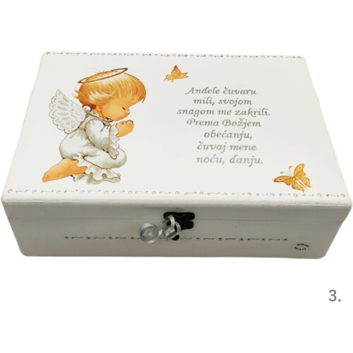 Angel varuh na &scaron;katlici spominov za deklice kot darilo za krst ali rojstni dan - 3. - 154224 Cene