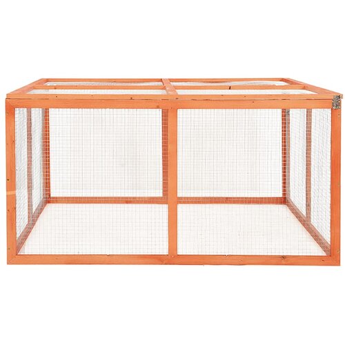  Kavez za zečeve 124 x 120 x 60 cm od masivne jelovine Slike